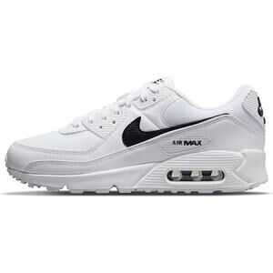 Nike White Black Athletic Air Max 90 Shoes